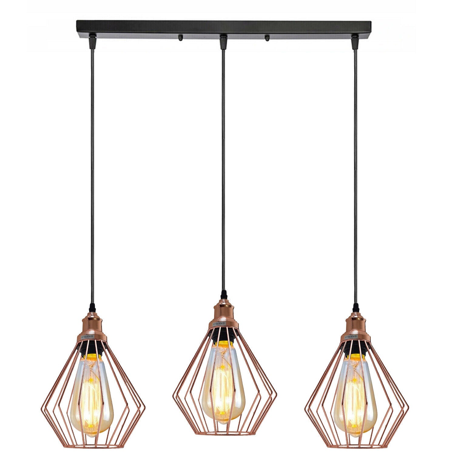 Linear Cage Pendant Light Fixture~3775