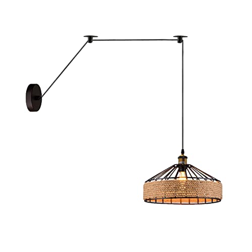 Bamboo Hemp Ceiling Pendant Light Fixture~6440