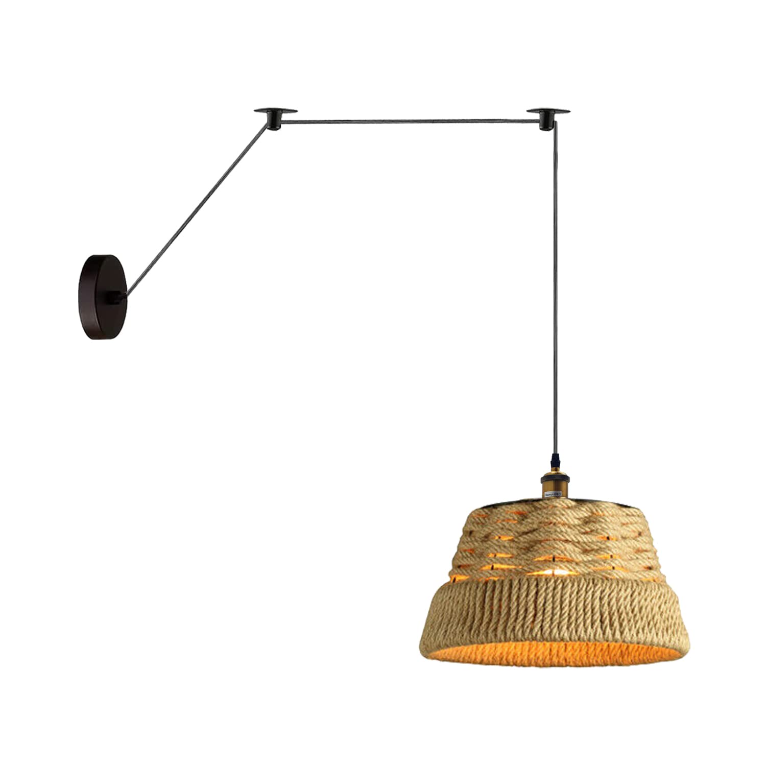 Bamboo Hemp Ceiling Pendant Light Fixture~6440