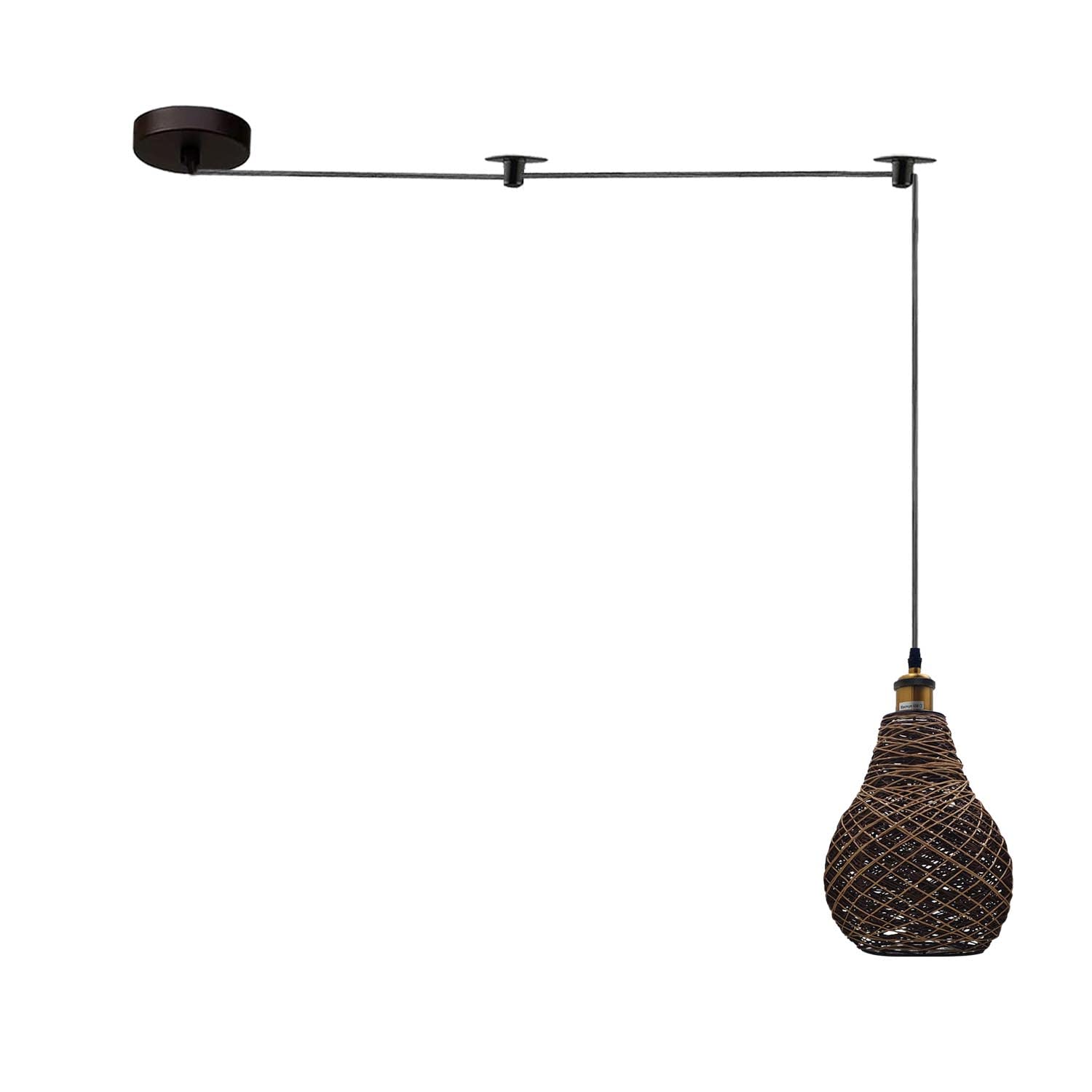 Bamboo Hemp Ceiling Pendant Light Fixture~6440