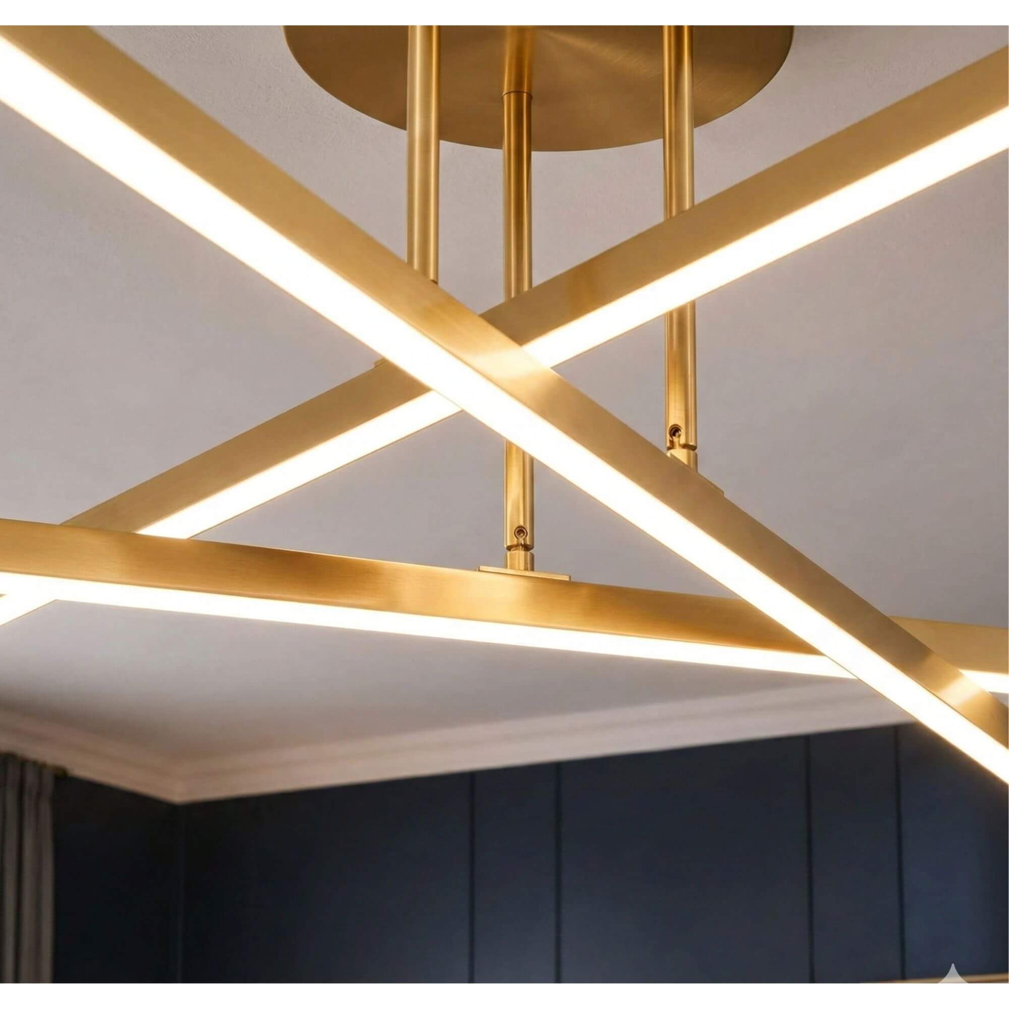 Plafonnier LED Graphique à Barres Croisées