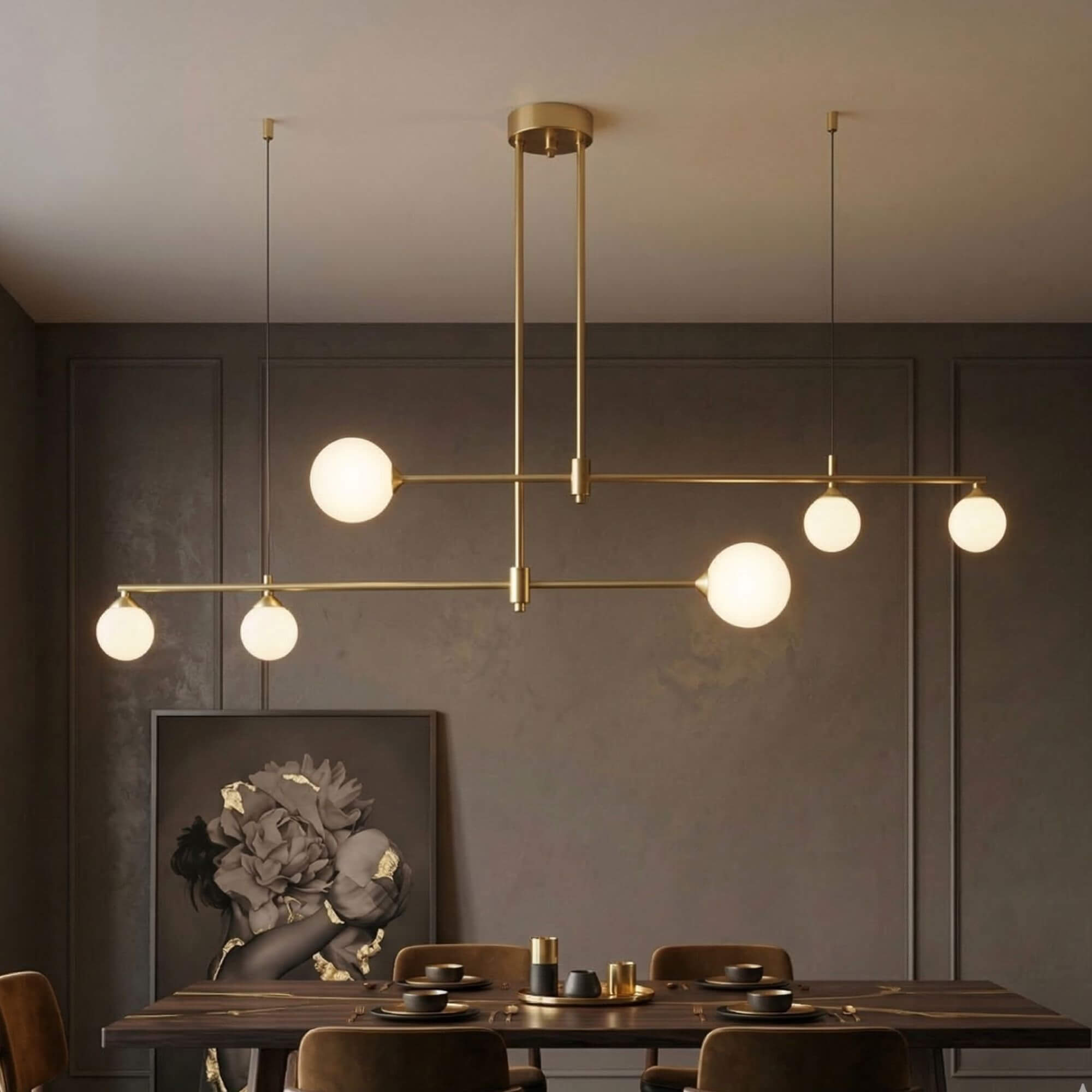 Lustre Constellation Or salle à manger