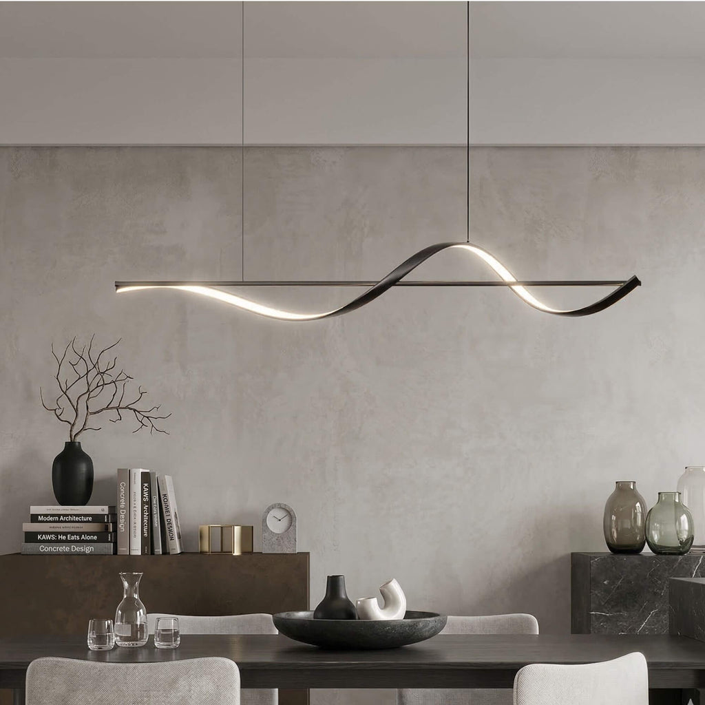 Lustre Onde Linéaire suspendu salle à manger