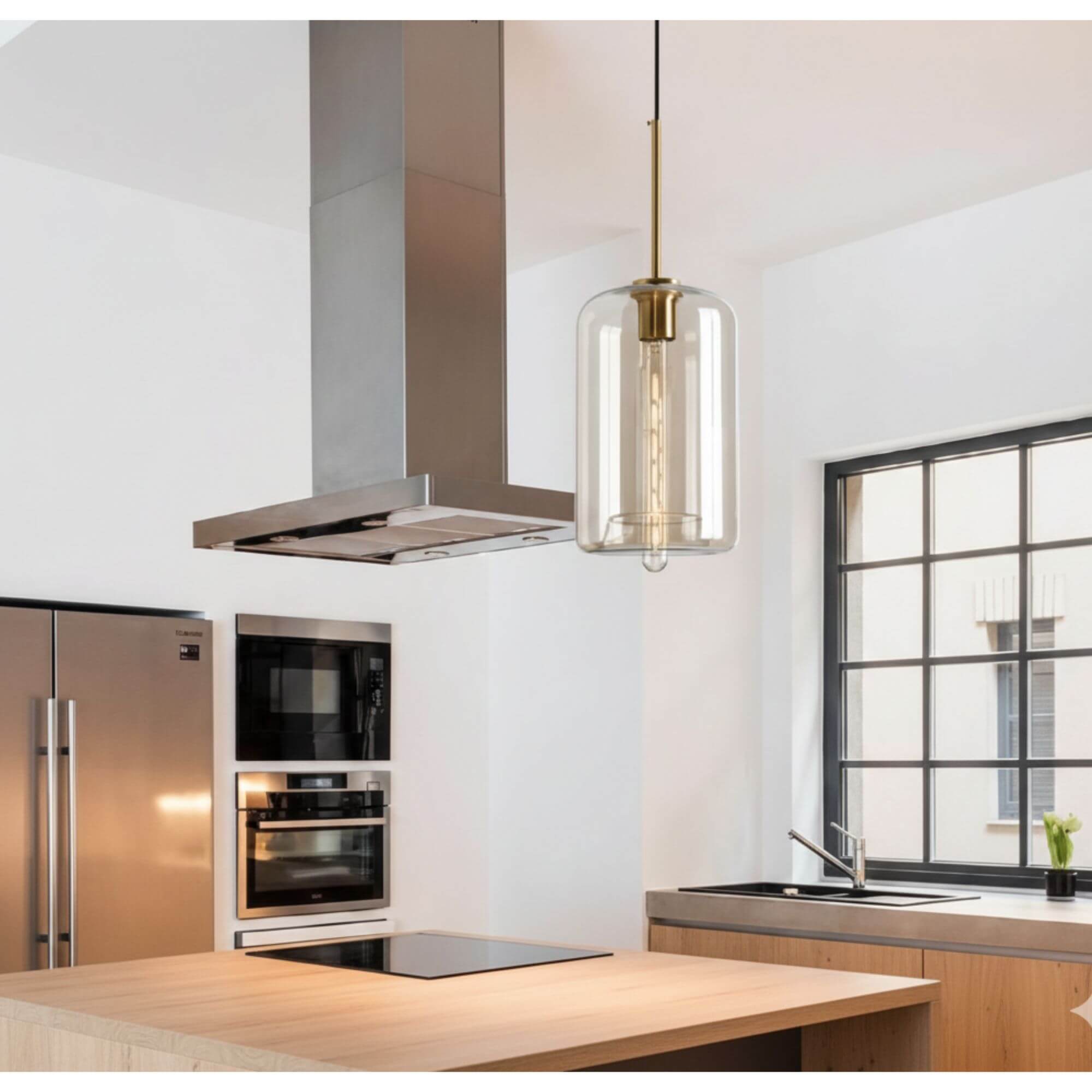 Lustre Suspendu Moderne Style Industriel cuisine