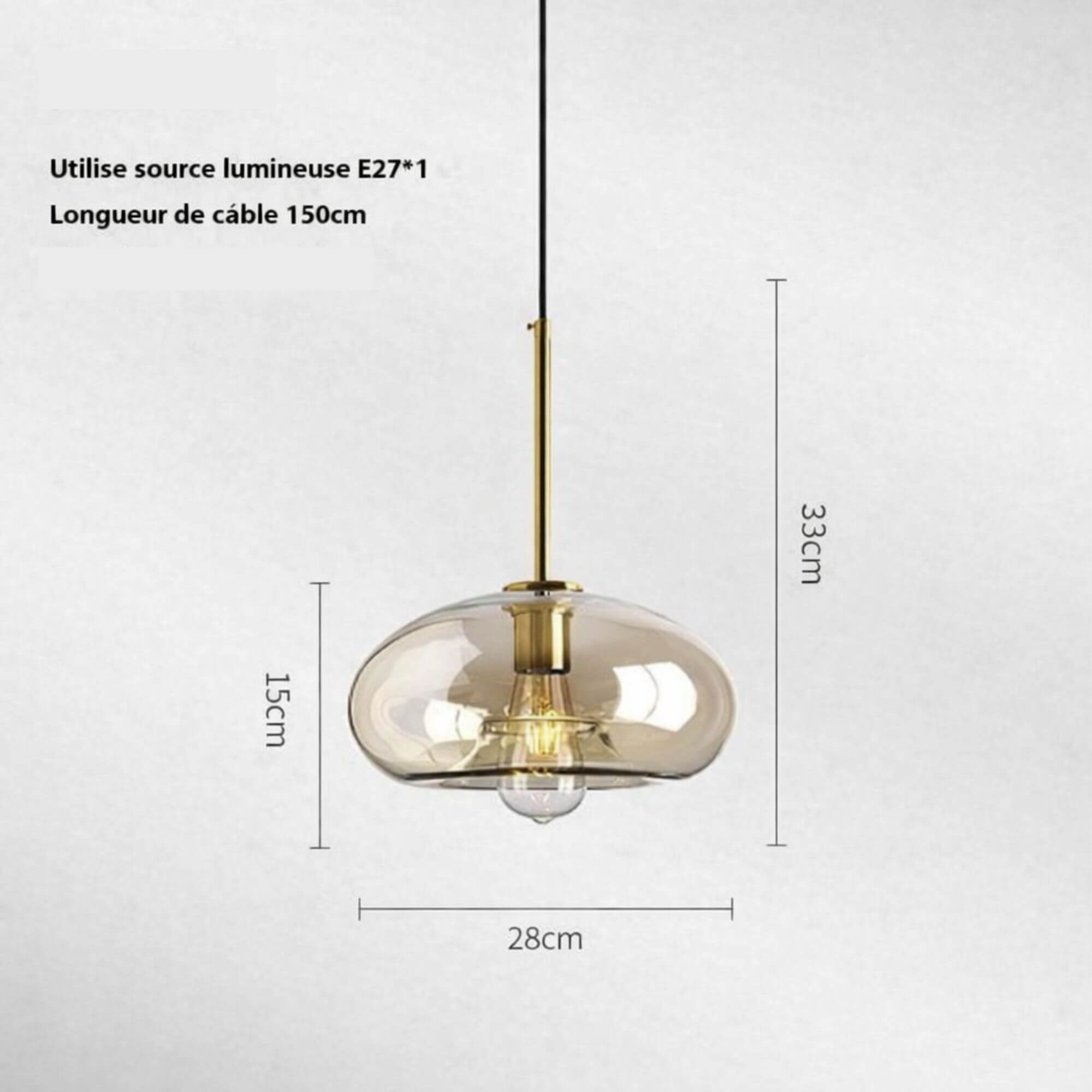 Lustre Suspendu oval Moderne Style Industriel