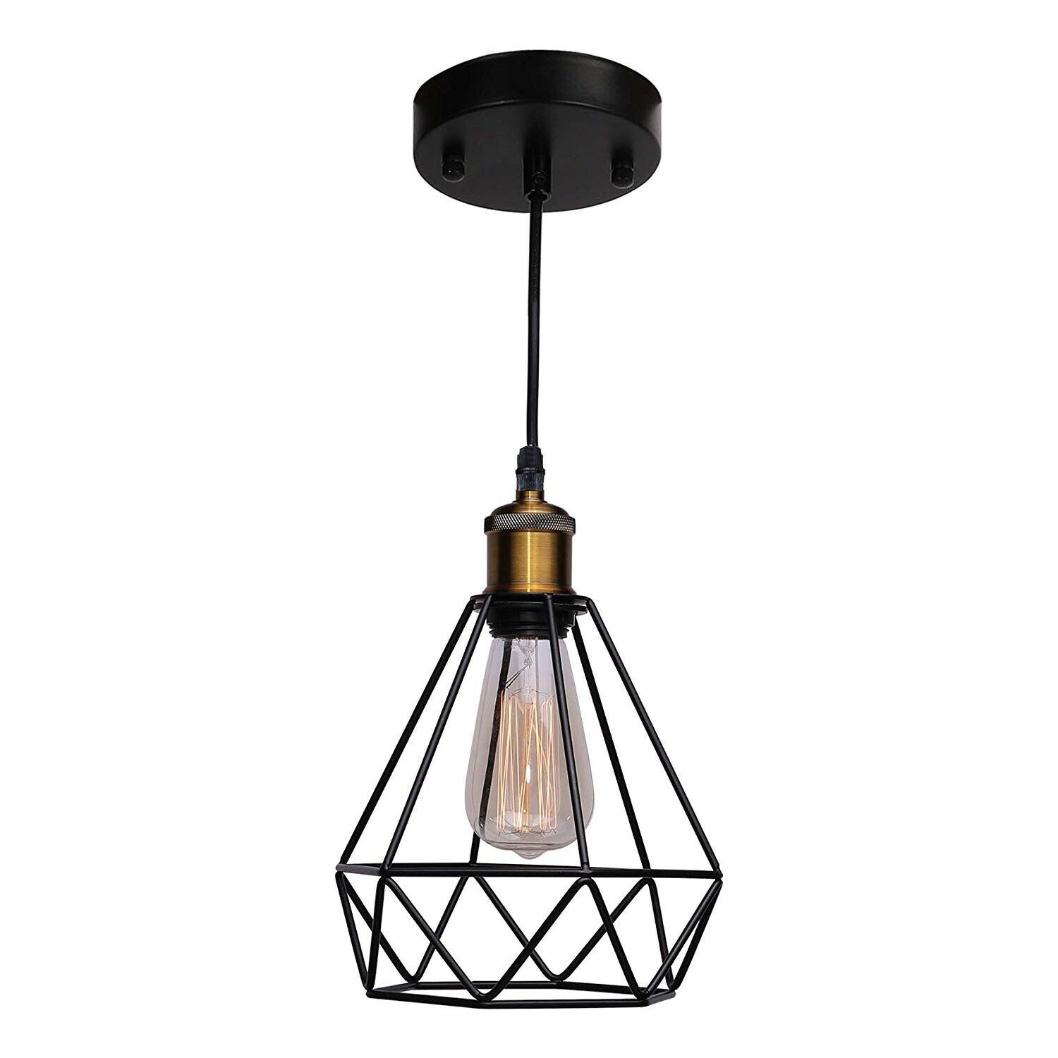 Diamond Cage Pendant Light Ceiling Hanging Light Fixture ~4152