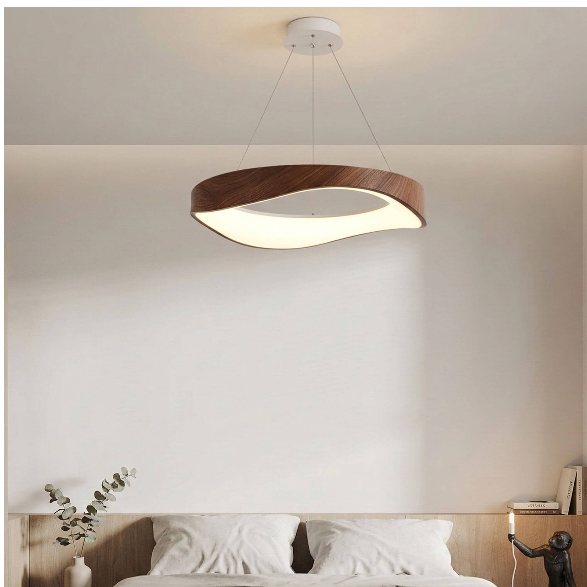 Suspension Anneau  Finition Noyer foncé chambre