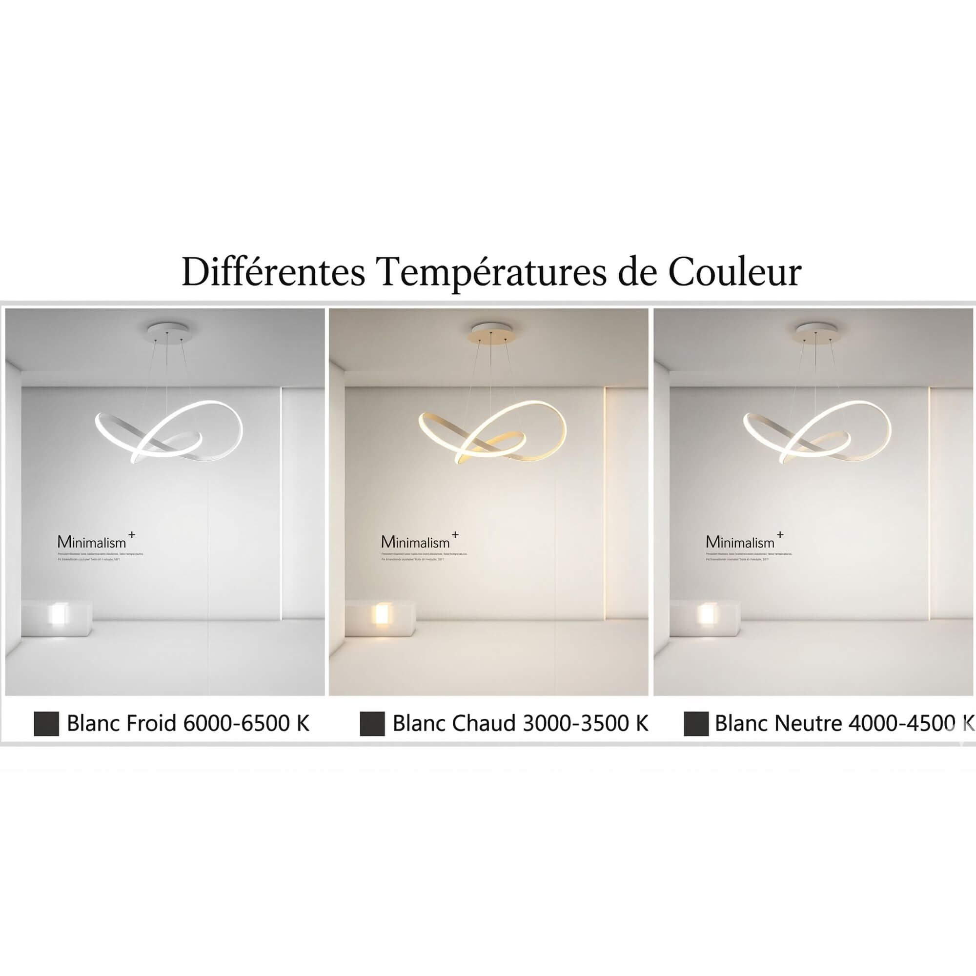 Suspension Infinity lumière variation lumière