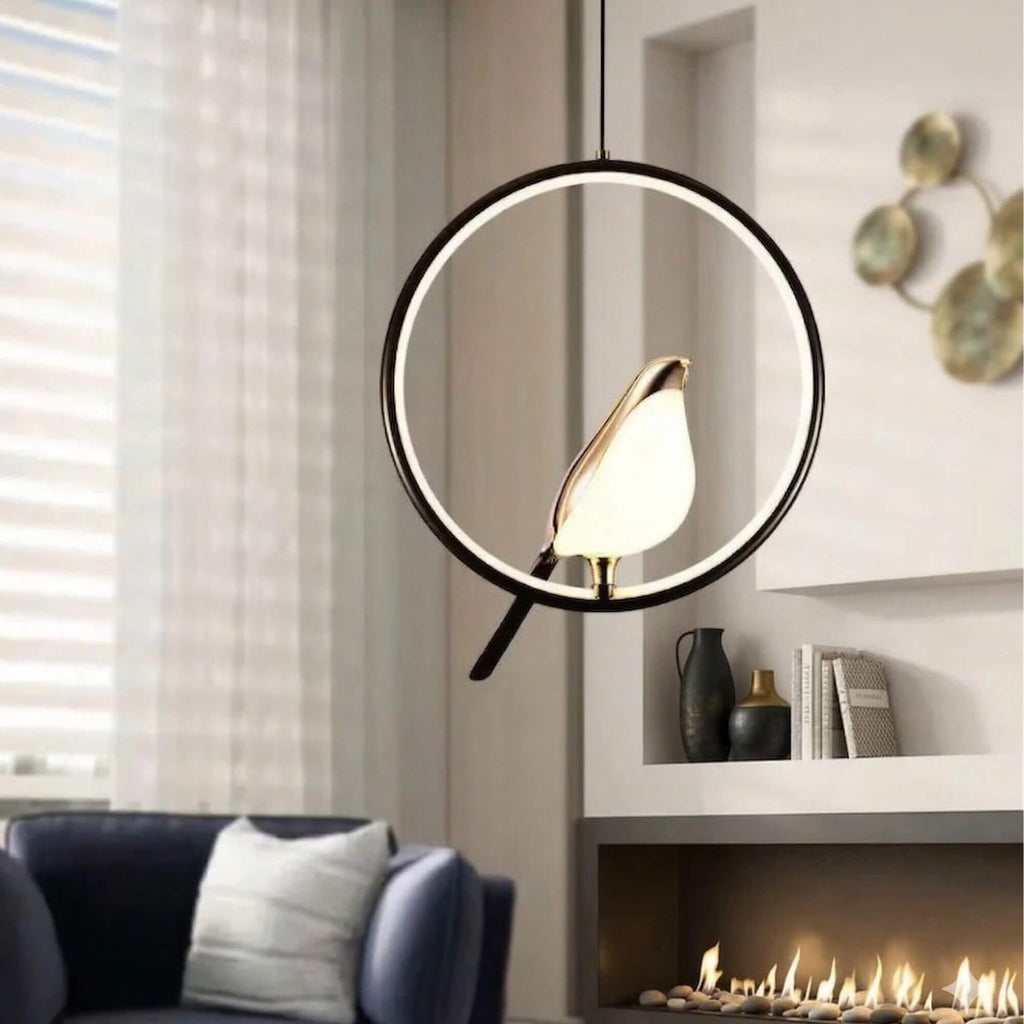 Suspension Oiseau noir