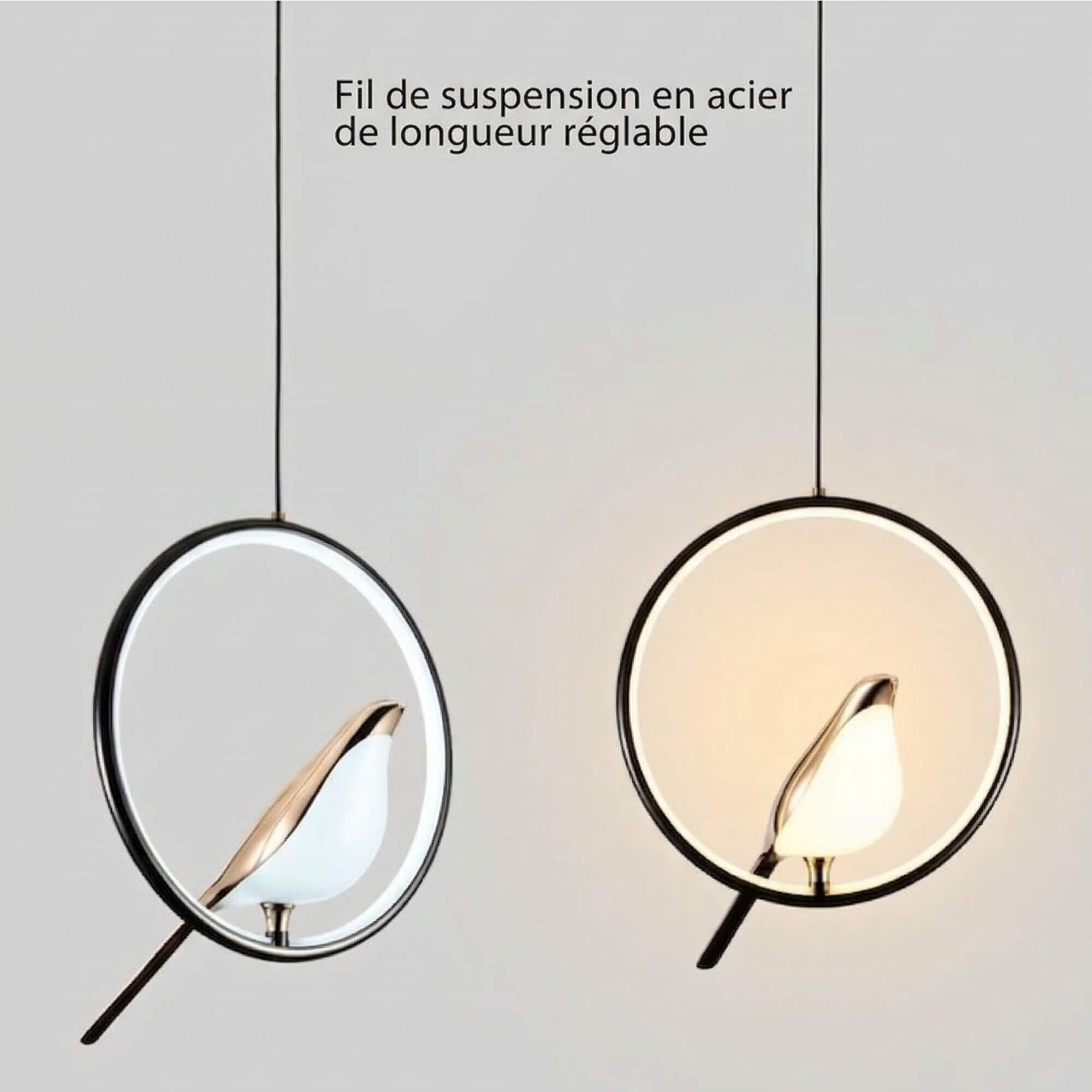 Suspension  Oiseau or suspension réglable