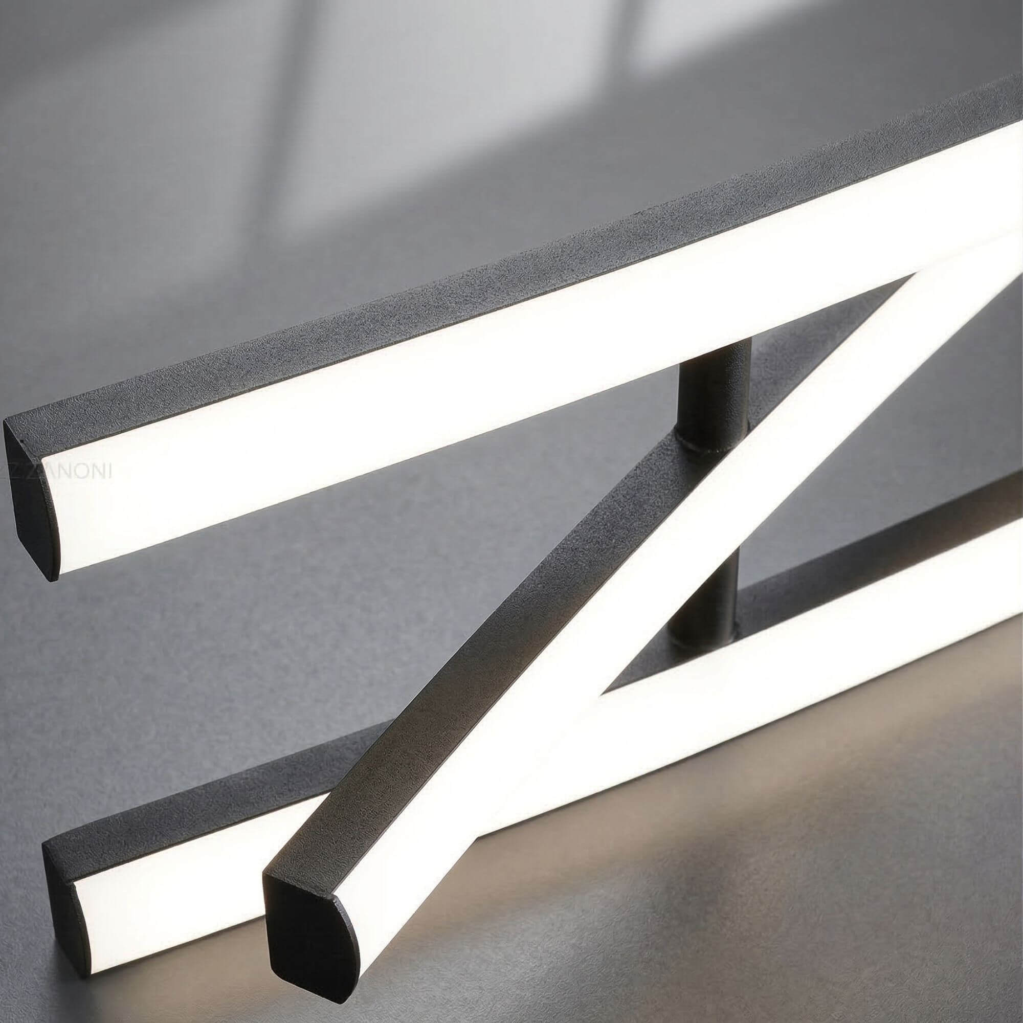 Suspension Triple Arc LED zoom sur led